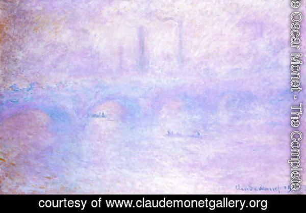 Claude Monet - Waterloo Bridge  Fog Effect