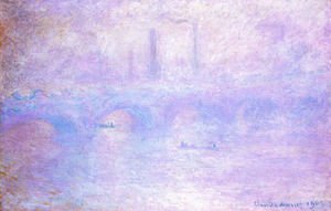 Claude Monet - Waterloo Bridge  Fog Effect