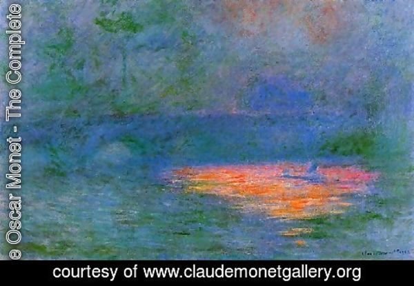 Claude Monet - Waterloo Bridge  Misty Weather