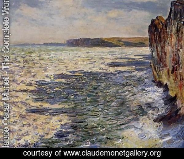 Claude Monet - Waves And Rocks At Pourville