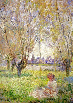 Claude Monet - Woman Sitting Under The Willows
