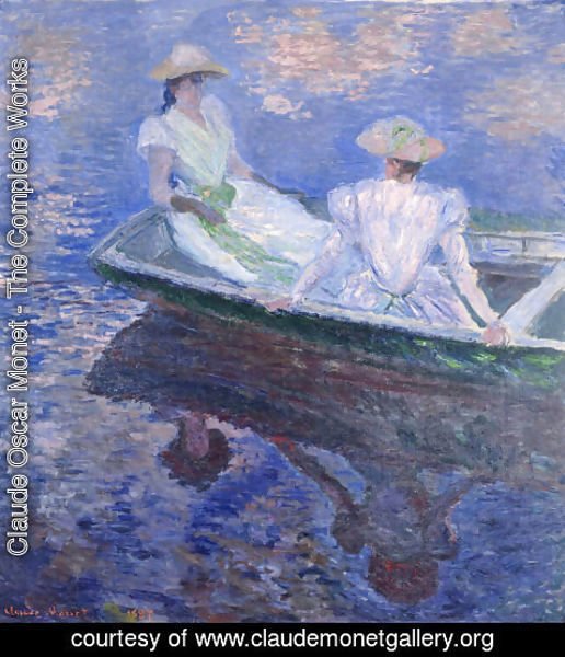 Claude Monet - Young Girls In A Row Boat