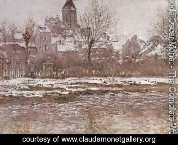 Claude Monet - Snow Effect at Vetheuil