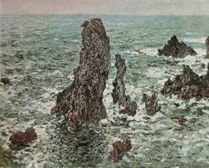 Claude Monet - Rocks at Belle-Ile (The Needles of Port-Coton)