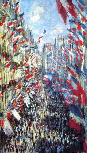 Claude Monet - Rue Montorgueil, Paris: Festival of June 30, 1878