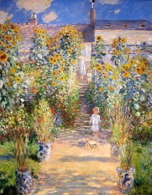 Claude Monet - The Artist's Garden at Vetheuil  1880