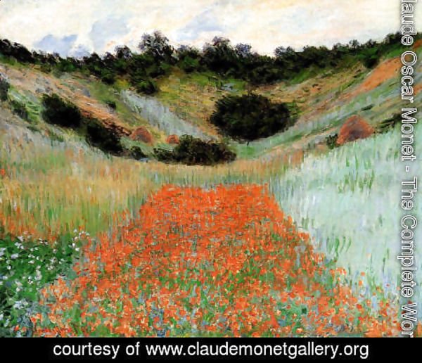 Claude Monet - Poppy Field In A Hollow Near Giverny