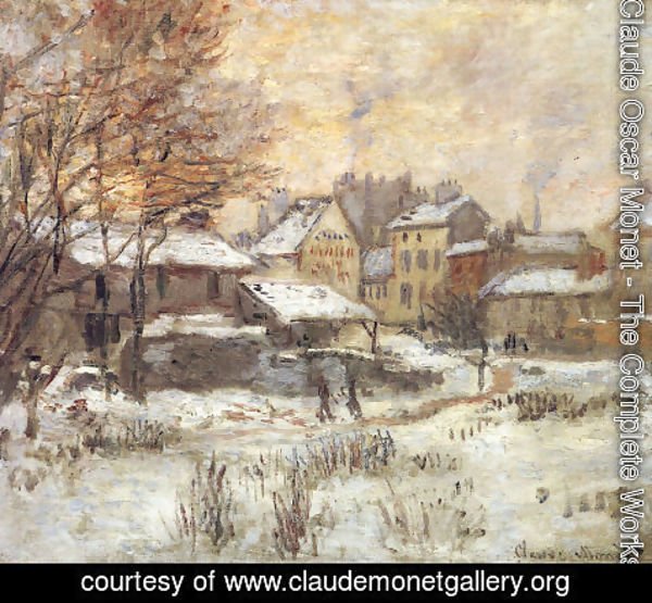 Claude Monet - Snow Effect With Setting Sun