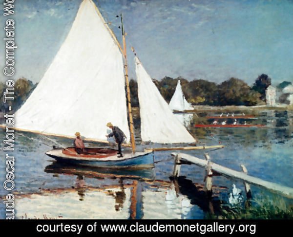 Claude Monet - Sailing At Argenteuil