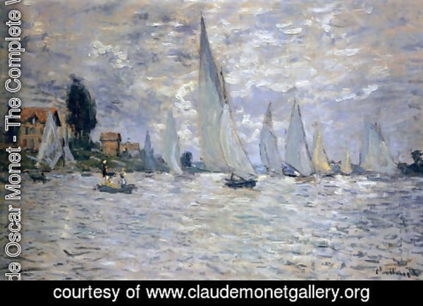 Claude Monet - The Boats: Regatta At Argenteuil