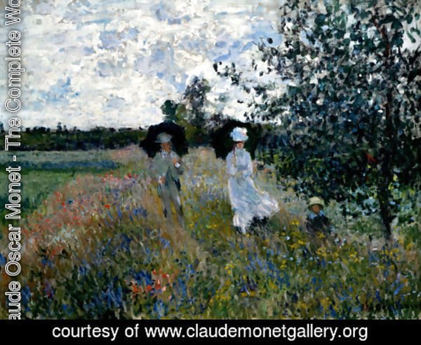 Claude Monet - Promenade Near Argenteuil