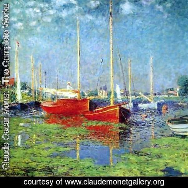 Claude Monet - The Red Boats, Argenteuil