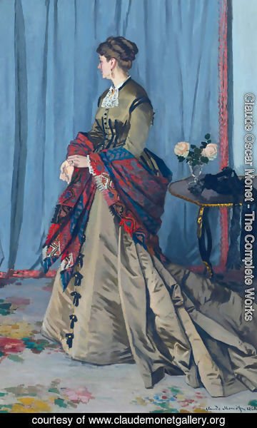 Claude Monet - Portrait Of Madame Gaudibert