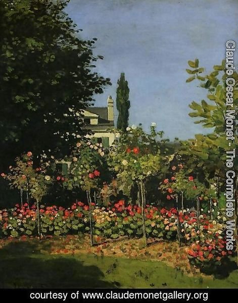 Claude Monet - Garden In Flower At Sainte-Adresse