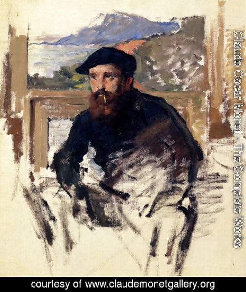 Claude Monet - Self Portrait In His Atelier