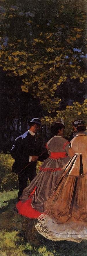 Claude Monet - Luncheon on the Grass, Left Panel