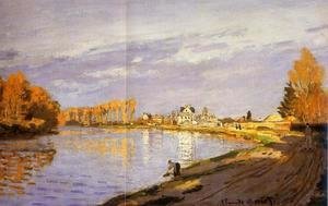 Claude Monet - The Seine near Bougival (detail)