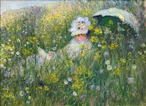 Claude Monet - In the Meadow (detail)