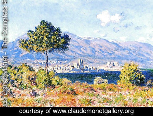 Claude Monet - View of Antibes from the Plateau Notre-Dame