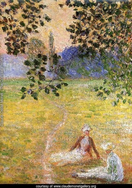 Evening in the Meadow at Giverny (detail)