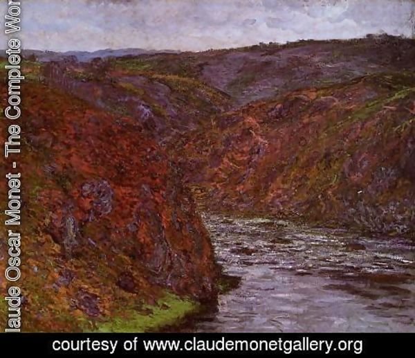 Claude Monet - Valley of the Creuse, Grey Sky