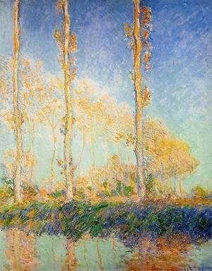 Claude Monet - Three Poplar Trees in the Autumn