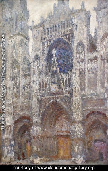 Claude Monet - Rouen Cathedral, the Portal, Grey Weather