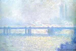Claude Monet - Charing Cross Bridge, Overcast Weather