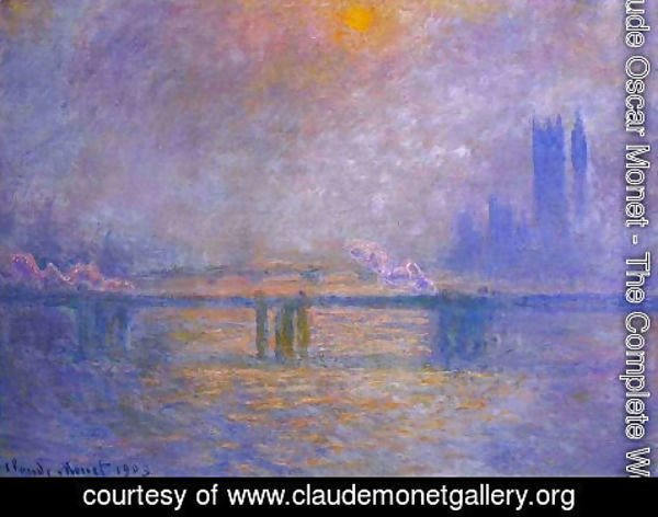 Claude Monet - Charing Cross Bridge, The Thames I