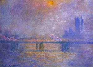 Claude Monet - Charing Cross Bridge, The Thames I