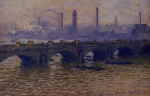 Claude Monet - Waterloo Bridge, Grey Weather