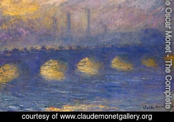 Claude Monet - Waterloo Bridge, Overcast Weather II