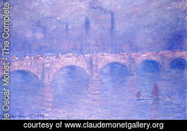 Claude Monet - Waterloo Bridge, Hazy Sun