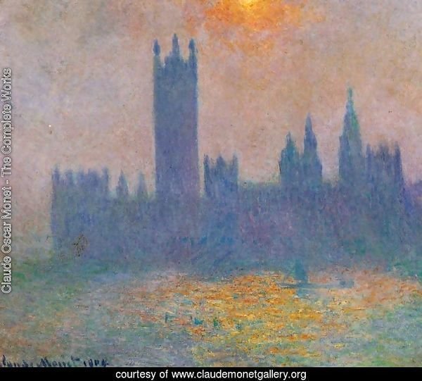 Houses of Parliament, Effect of Sunlight in the fog