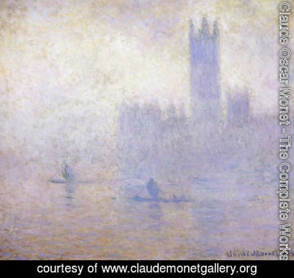 Claude Monet - Houses of Parliament, Fog Effect I