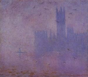 Claude Monet - Houses of Parliament, Seagulls I