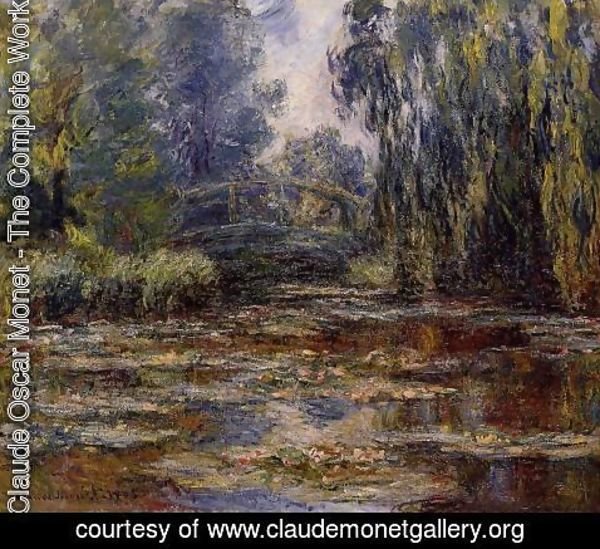 Claude Monet - The Water-Lily Pond and Bridge 2