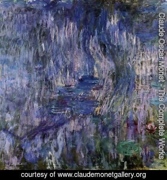 Claude Monet - Water-Lilies, Reflection of a Weeping Willow