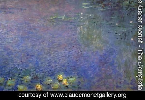 Claude Monet - Morning (right-center detail)