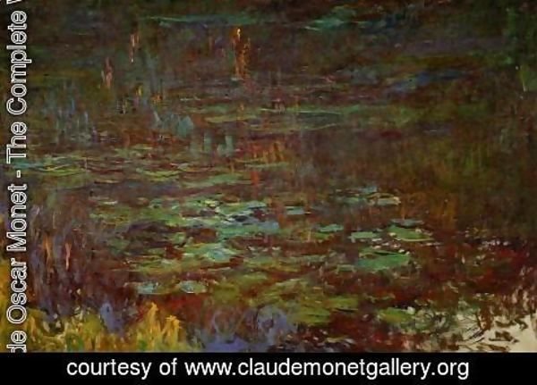 Claude Monet - Sunset (right half)