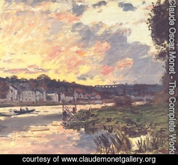 Claude Monet - The Seine at Bougival in the Evening