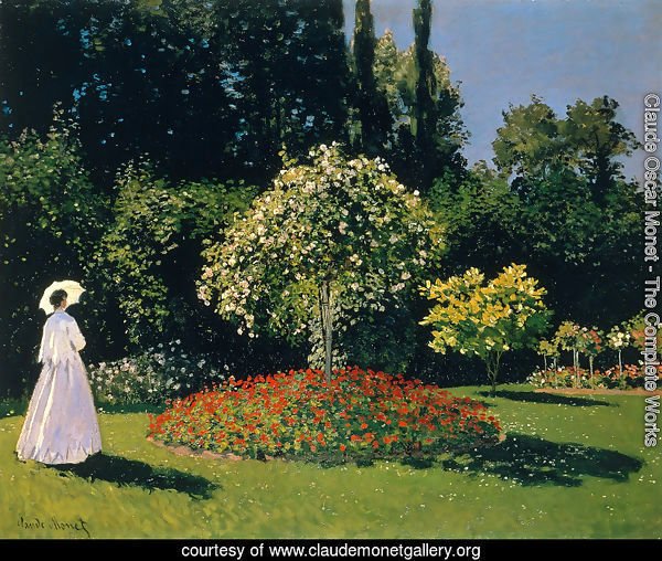 Lady In A Garden, 1867