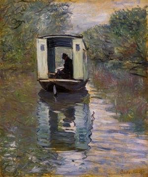 Claude Monet - Le Bateau Atelier (The Boat Studio)