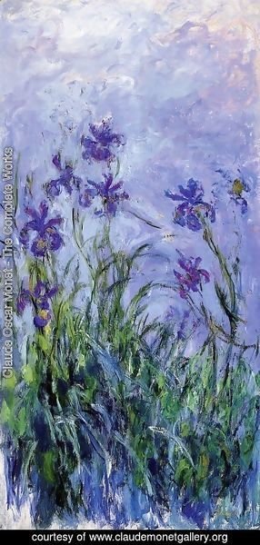 Claude Monet - Lilac Irises 2