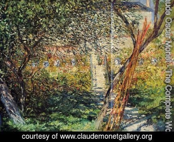 Claude Monet - Monet's Garden at Vetheuil