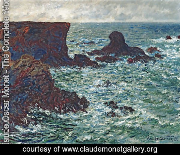 Claude Monet - The Lion Rock, Belle-Ile
