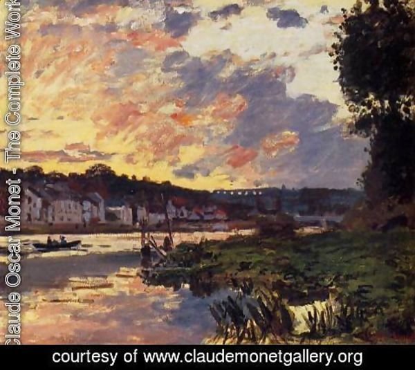 Claude Monet - The Seine at Bougeval, Evening