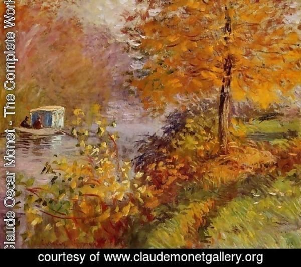 Claude Monet - The Studio Boat 2