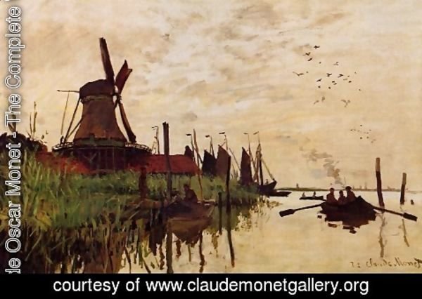 Claude Monet - Windmill at Zaandam 1