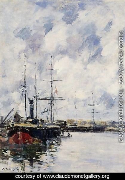 Claude Monet - A Corner of the Deauville Basin 1894-1897